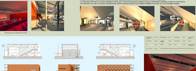 Tavola di progetto — Sala Teatrale Polivalente Montalto di Castro