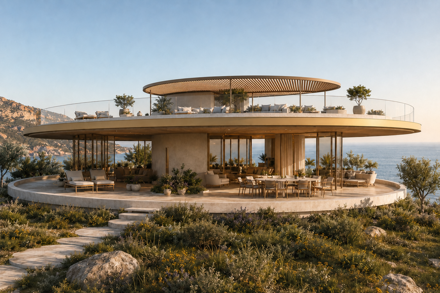 Adaptive Rotating Villa - vista esterna
