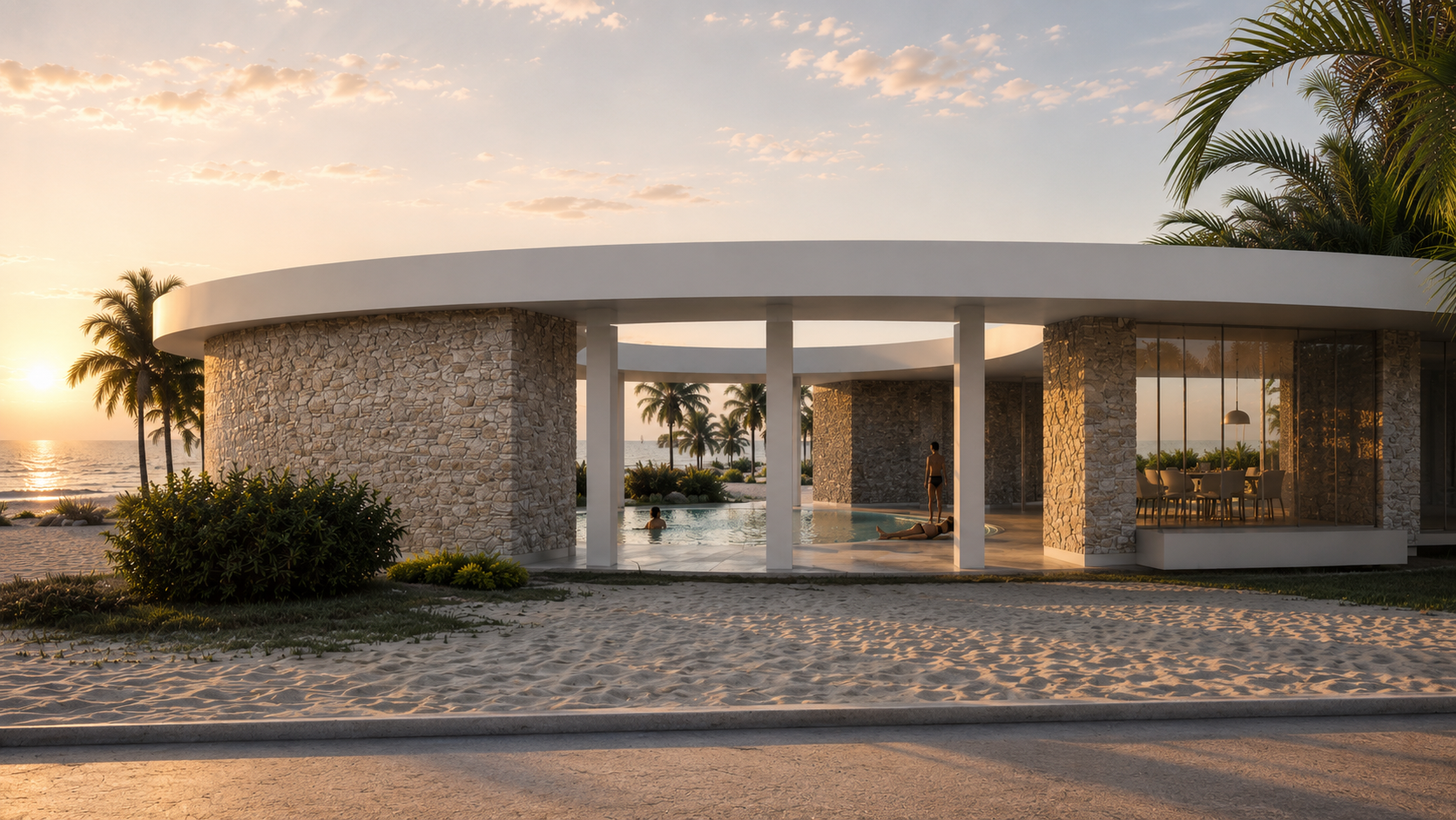 Circular Courtyard - VISTA FRONTALE