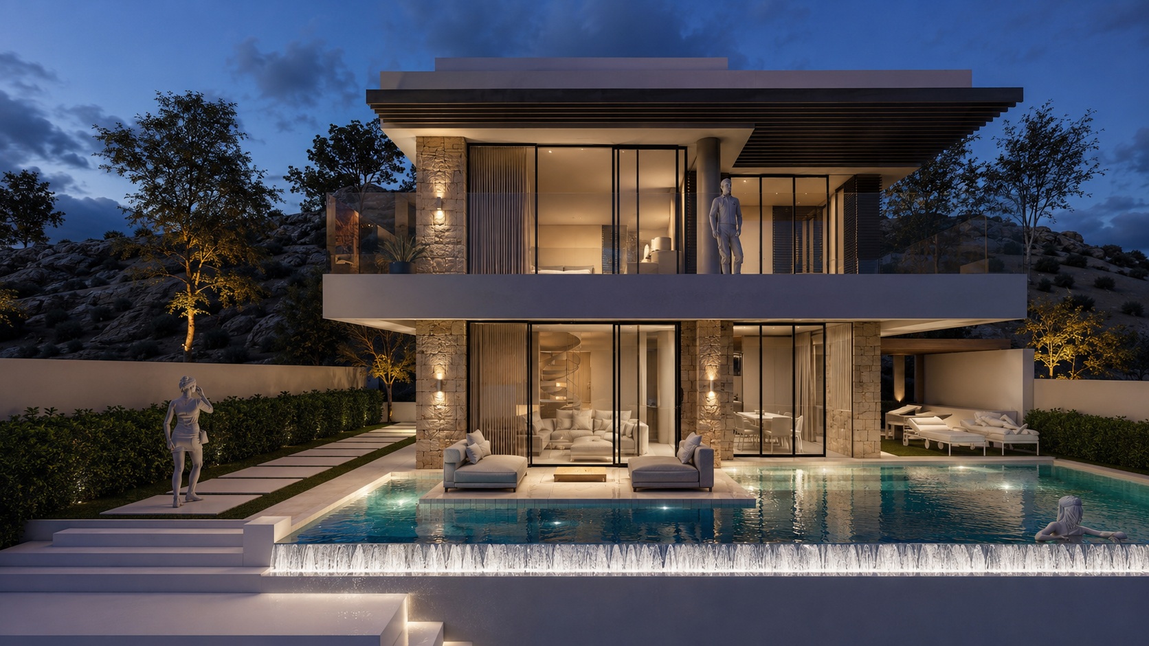 Luxury House Sicilia - VISTA PISCINA